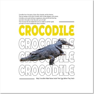 Crocodile facts t-shirt design Posters and Art